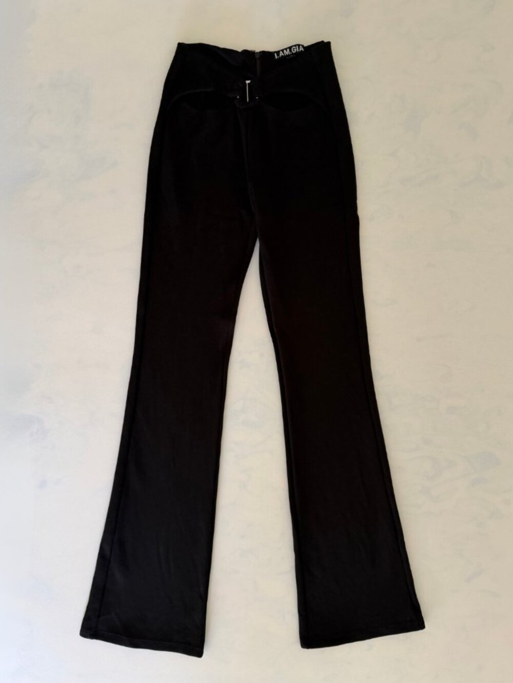 I.AM.GIA Black Cutout Flare Pants